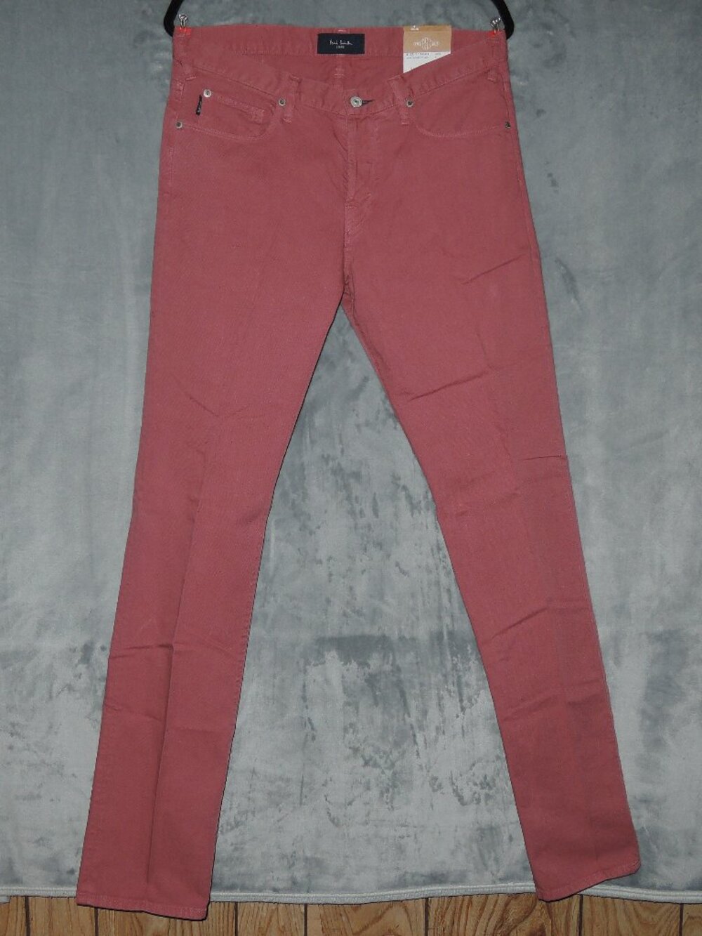 Men's Paul Smith Jeans Pink Tapered Fit Sz Waist 32 Long
